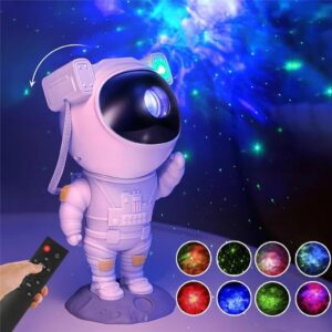 STRONAUT STAR PROJECTION Night Light with Timer Galaxy Projector Night Light, 360°Rotation Magnetic Head, Decorating Bedroom, Home Theater, Kids Room, Study and Playroom