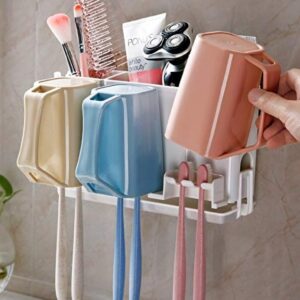3-Cup-Toothbrush-Holder-Bathroom-Shelf-Magic-Stick